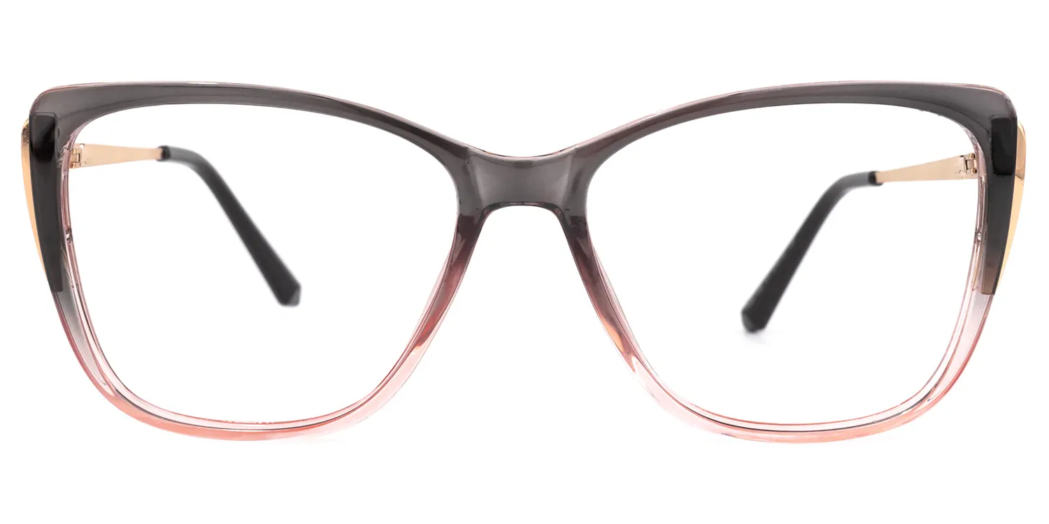 Cloris Schwarz-Rosa Cateye Brille Schwarz-Rosa