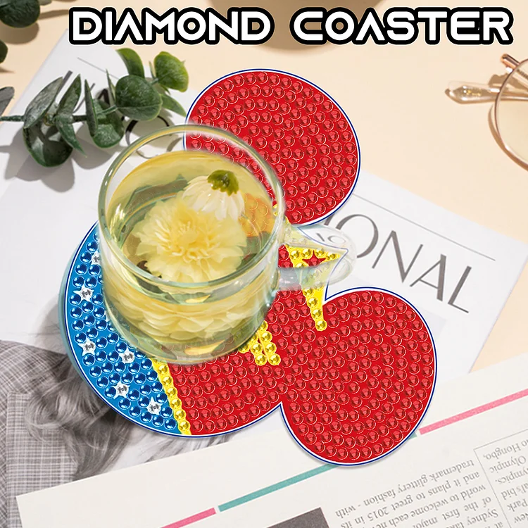 10PCS Diamond Painting Coasters Kit with Holder DIY Animals Paw Diamonds  Coaster