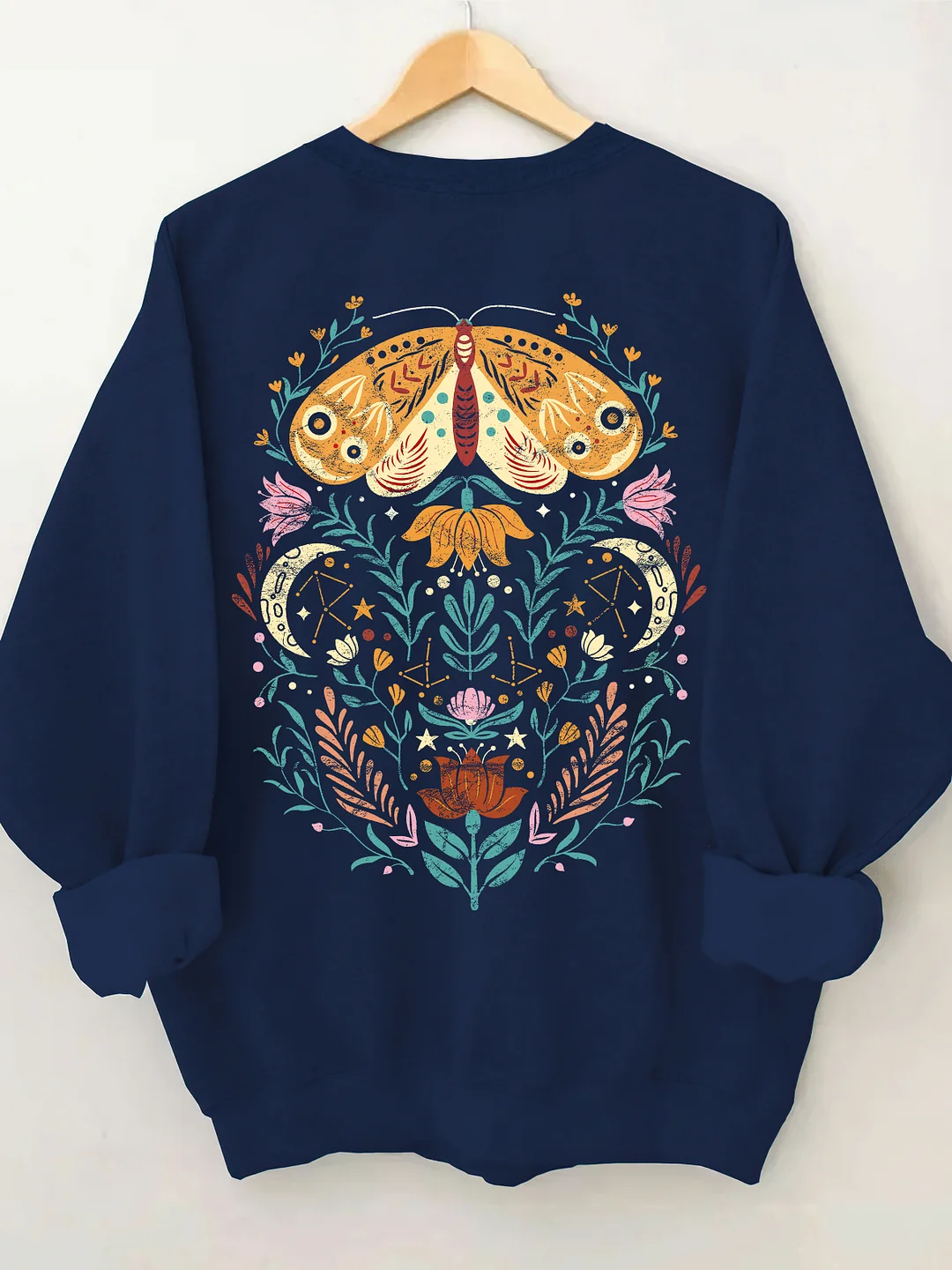 Celestial Moth Butterfly Sweatshirt