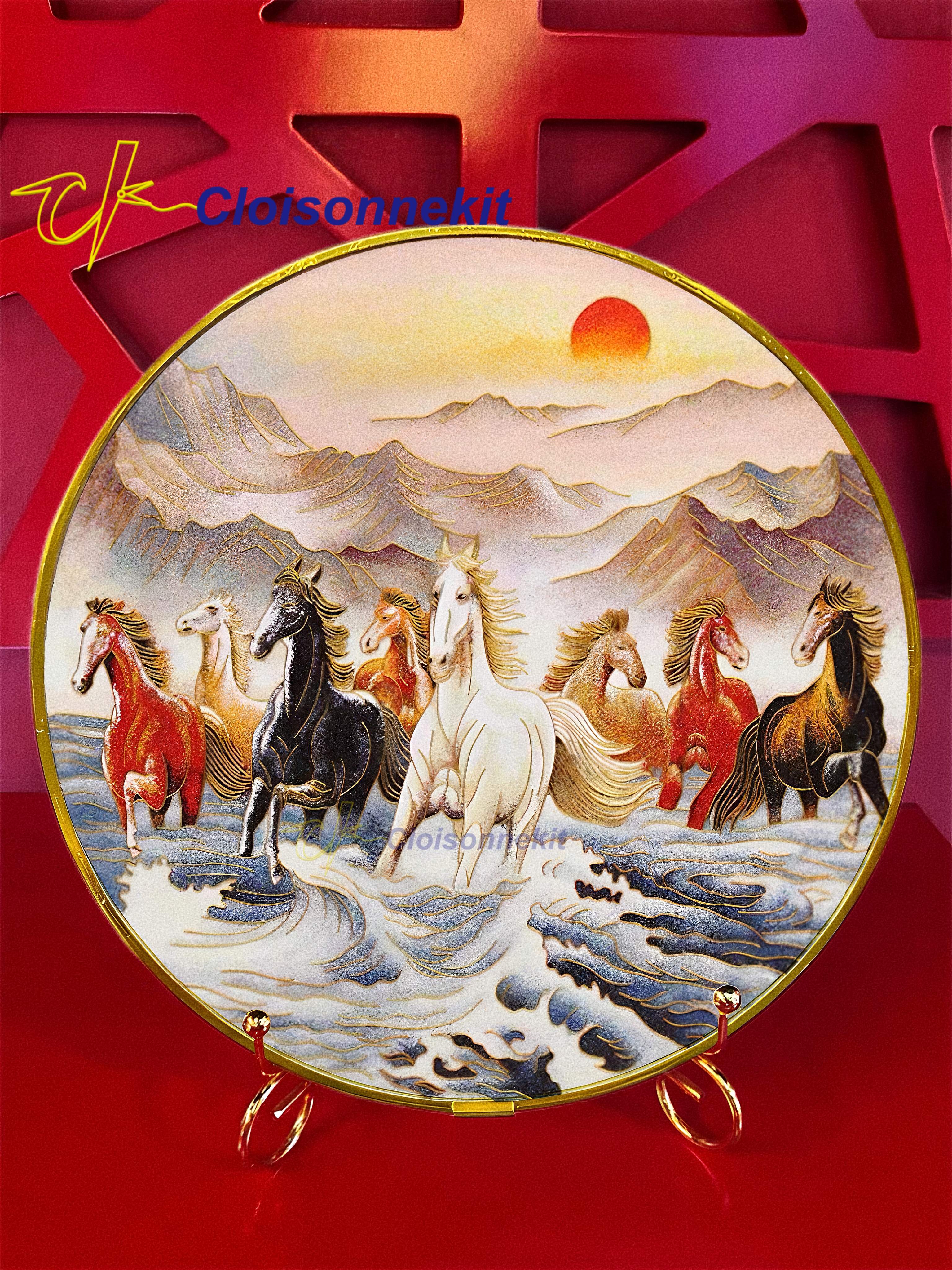Galloping Horses - DIY Cloisonne Painting Art Kits - Cloisonnekit