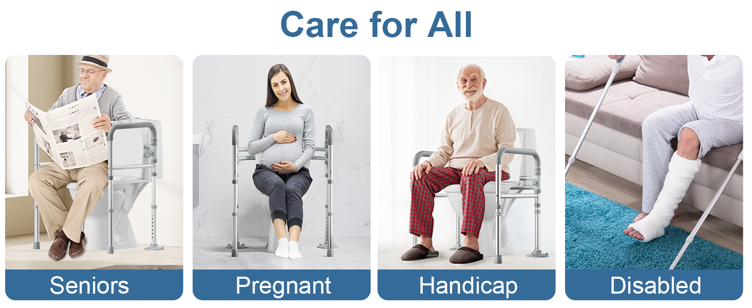 toilet support rails for seniors