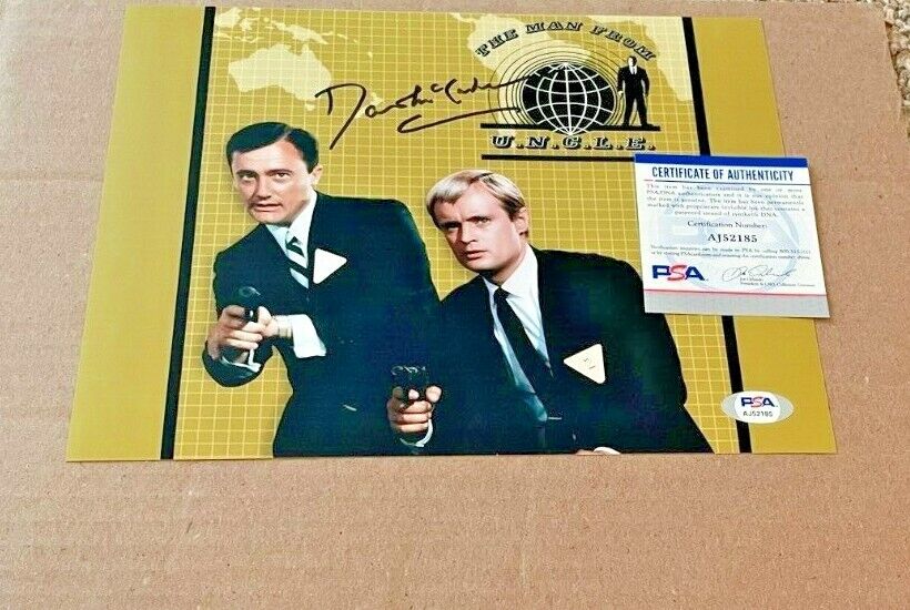 DAVID MCCALLUM SIGNED MAN FROM UNCLE 8X10 Photo Poster painting PSA/DNA #3