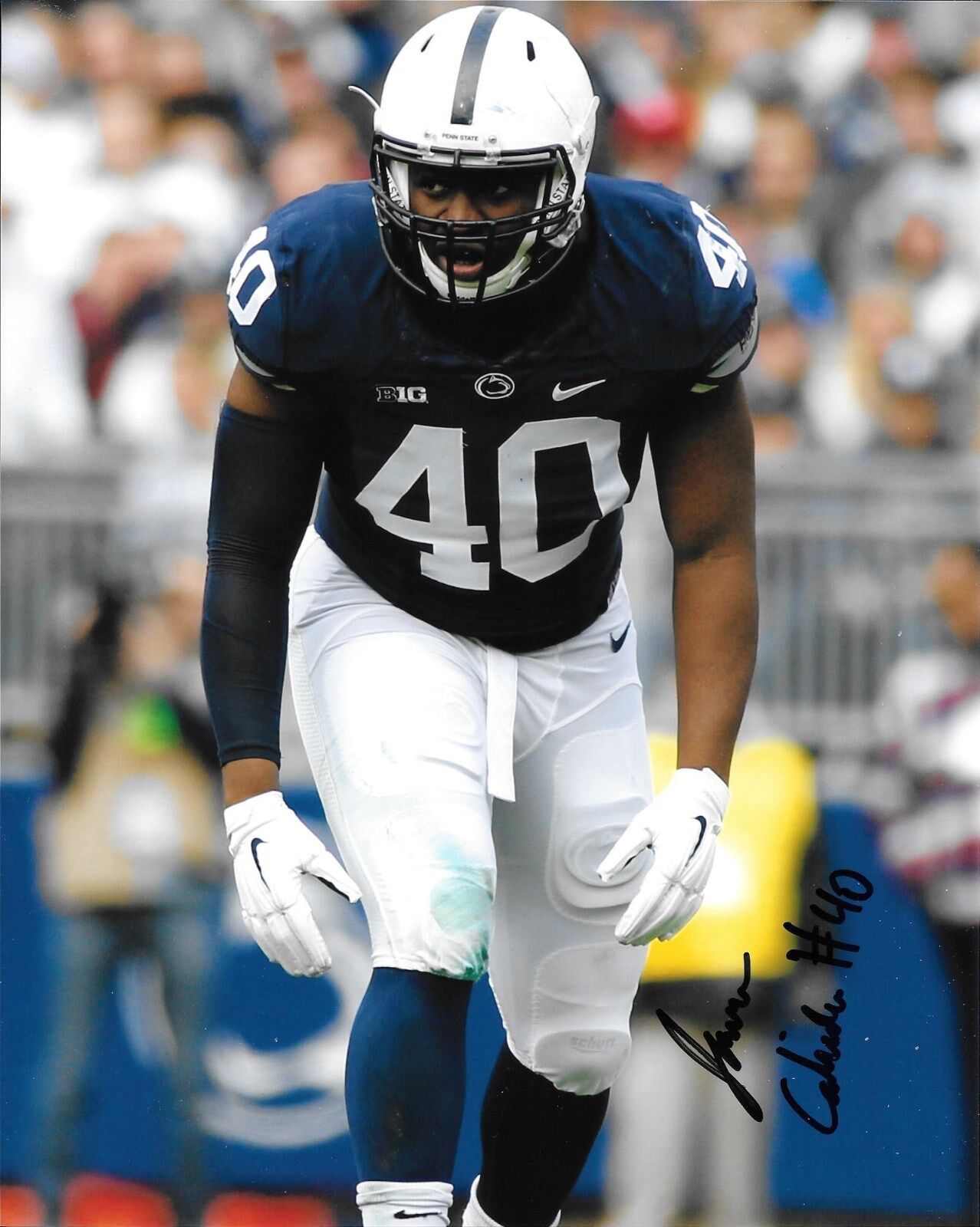 JASON CABINDA HAND SIGNED PENN STATE NITTANY LIONS 8X10 Photo Poster painting W/COA PSU