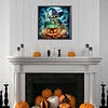 Diamond Painting - Partial Special Shaped Drill - Halloween Skeleton(Canvas|30*30cm)