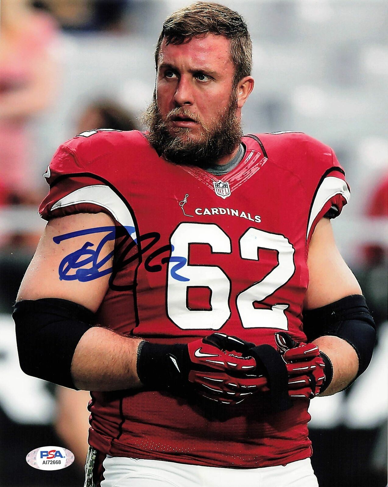 Ted Larsen signed 8x10 Photo Poster painting PSA/DNA Arizona Cardinals Autographed