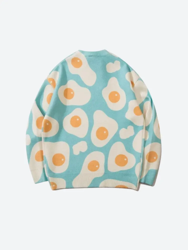 Brownm Side-Up Egg Sweater