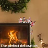 (US Local)DIY Xmas Diamond Art Door Frame Decoration Door Corner Pendants for Feiend Gifts