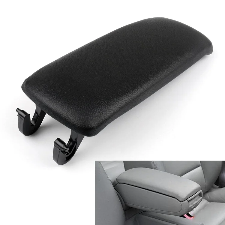 2000-2008 Black Audi A4 S4 A6 PU Leather Center Console Armrest Cover Lid Black Gray Khaki Generic