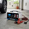12V 24V Car Battery Charger LED Display Battery Maintainer Desulfator with Cable Clamps Overcharge Protection for Vehicle Motorcycle Boat Lead-acid Batteries