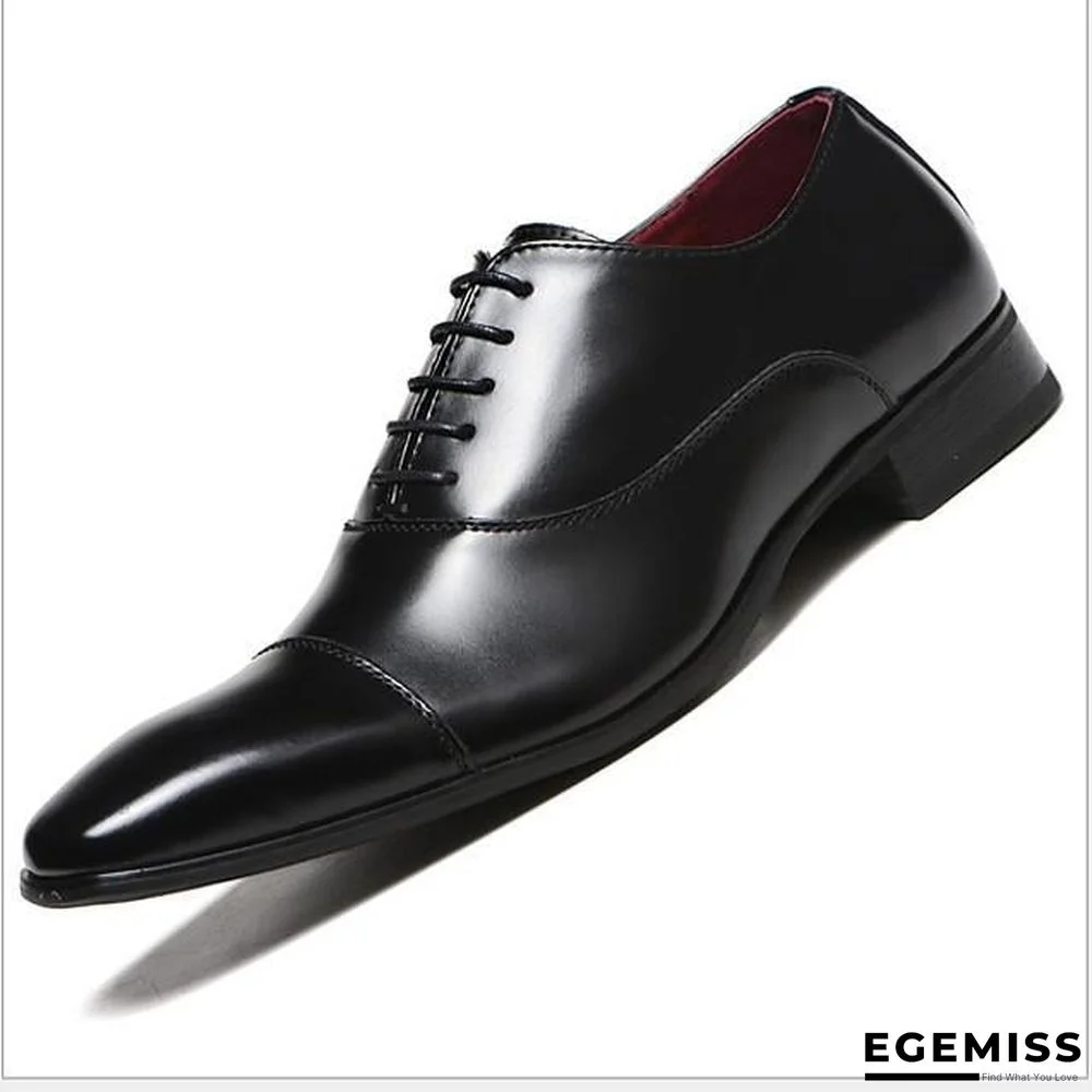 Men's Comfort Shoes Summer Business / Casual Daily Oxfords PU Breathable Black / Brown | EGEMISS