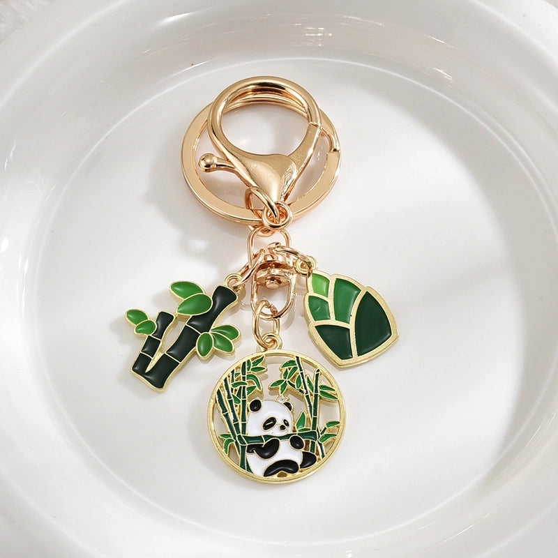 Cute Panda Metal Unisex Bag Pendant Keychain