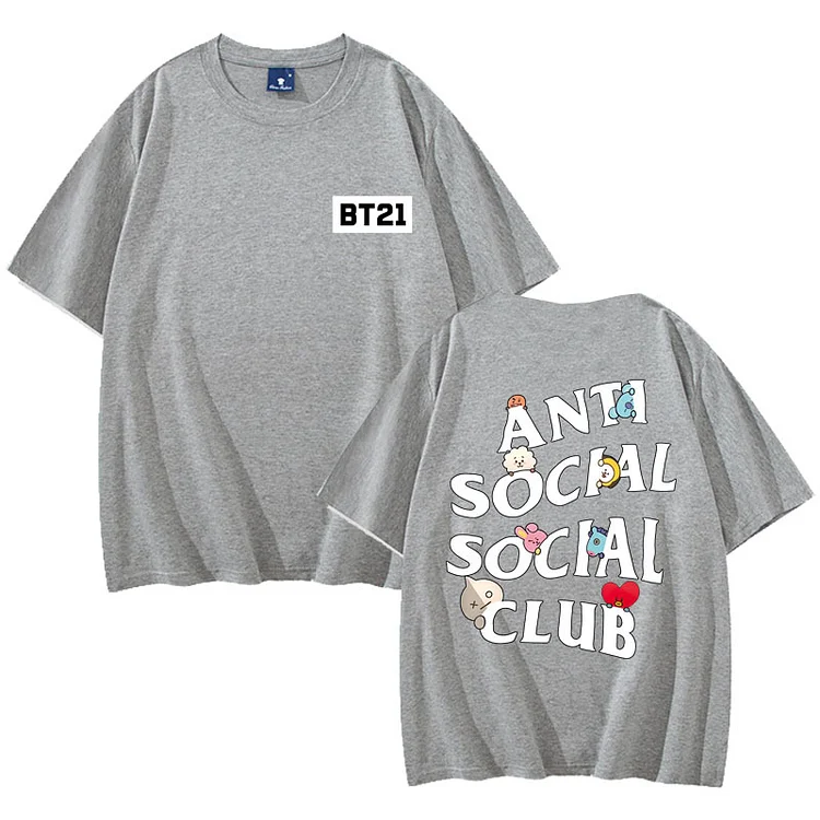 Bt21 anti social outlet social club shirt