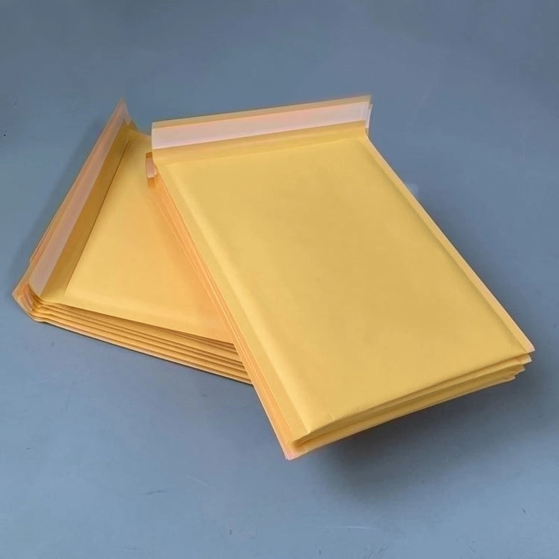 Yellow Kraft Paper Bubble Clothing Packaging Bag Thickened Envelope Bag