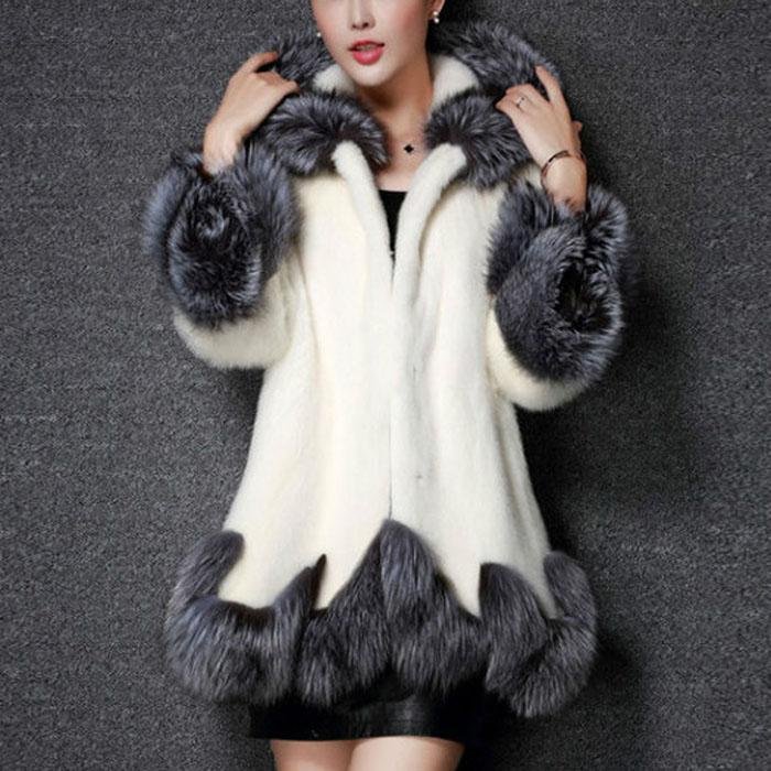 Medium Length Fox Fur Coat