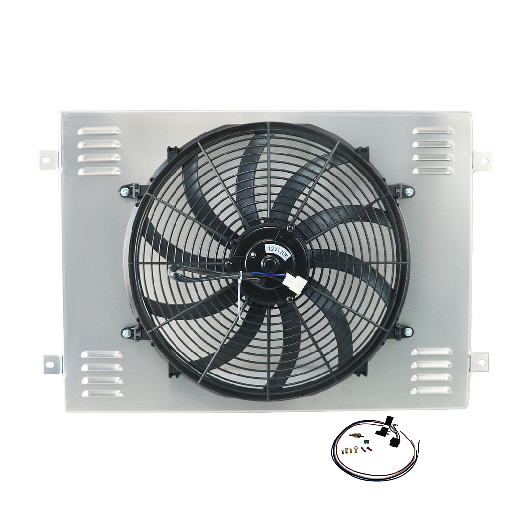 Alloyworks Aluminum Radiator Shroud Fan For 79-93 Dodge D/W 250 350 Ramcharger 5.9L Cummins