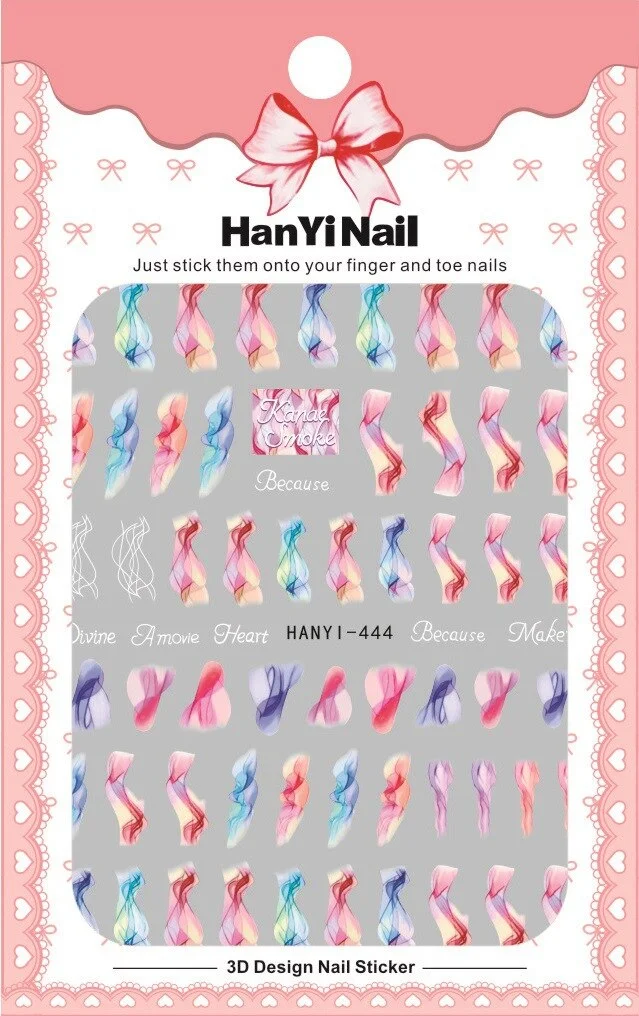 1 Sheet Marble Stone Nail Art 3d Stickers Marble Effect Nail Decals For