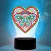 DIY Diamond Painting 7 Color Night Light Lamp Home Decoration Ornament Gift Kit(Heart)