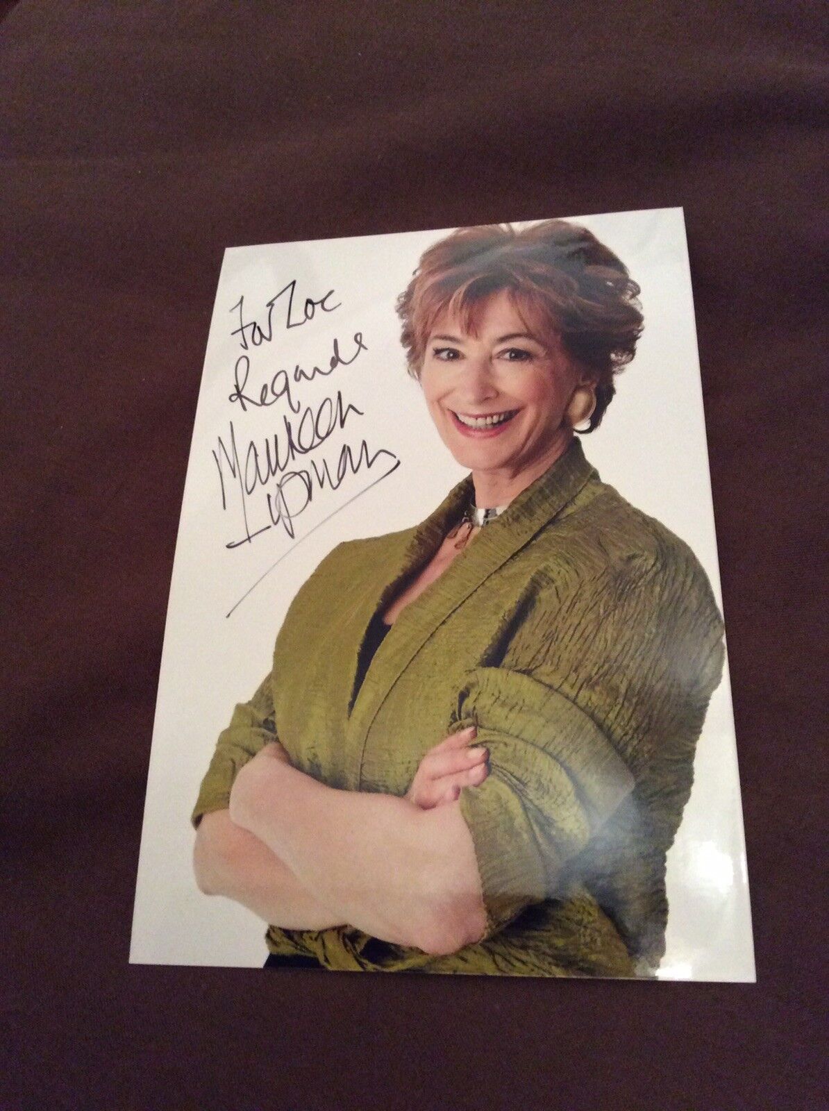 MAUREEN LIPMAN (CORONATION STREET) SIGNED Photo Poster painting