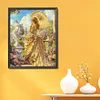Girl Holding An Umbrella-11CT Stamped Cross Stitch 45*55cm/17.72*21.65in tapestrymarket