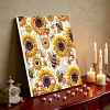 (Pre-Framed)Sunflower Bee-Special Shape Diamond Painting Kit(25x25cm)