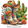 DIY Cowboy Boots And Cacti Diamond painting ornaments(Single-Sided)