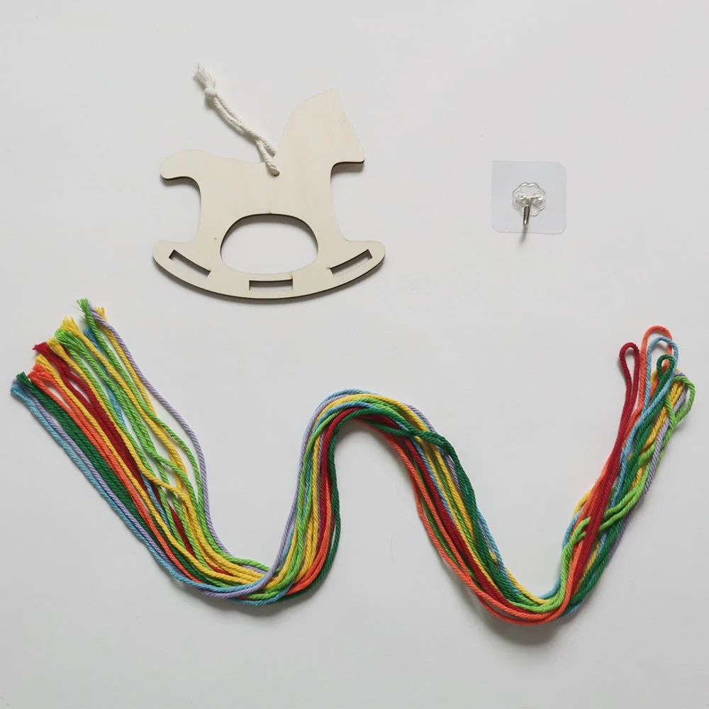 INS Nordic Wooden Cloud Baby Hair Clips Holder Princess Girls Hairpin Hairband Storage Pendant Jewelry Organizer Wall Ornaments