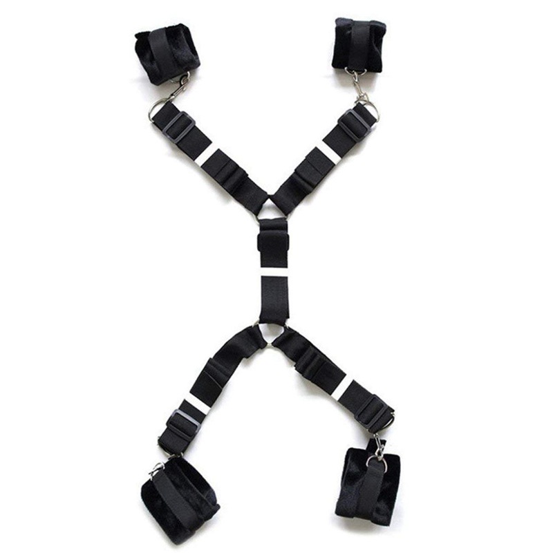 Sm Bondage Kits Plush Bed Binding Set Sex Toy For Couples