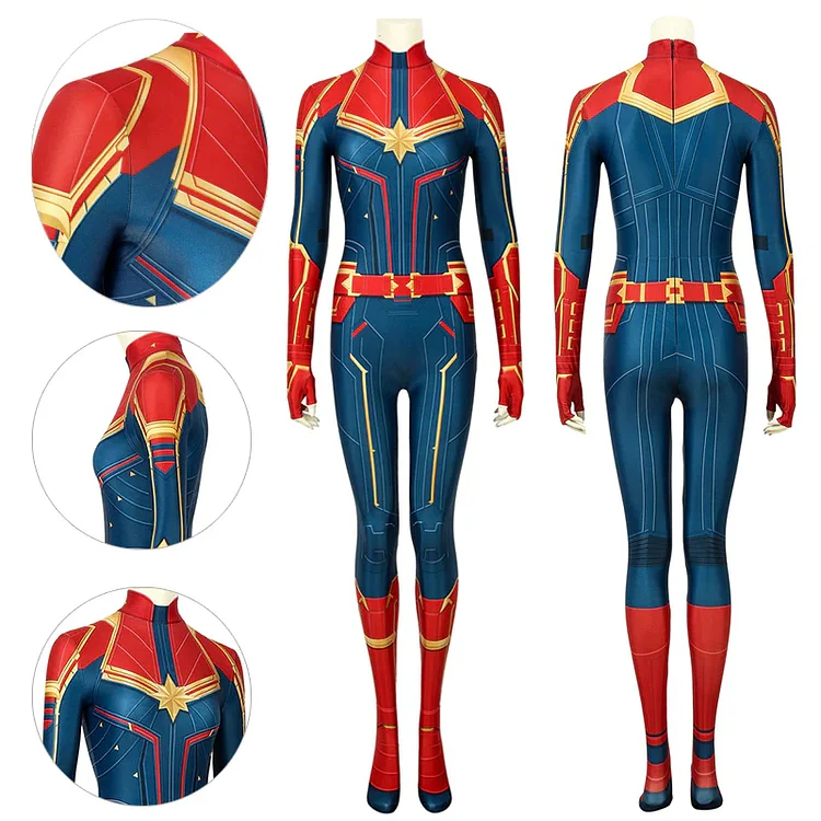 Captain Marvel Suit Cosplay Carol Danvers 3D Printed Bodysuit