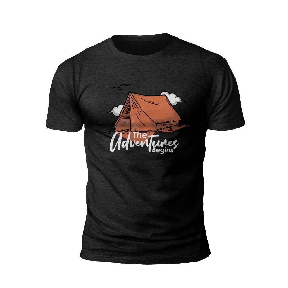 Camping Chronicles: The Adventure Begins T-shirt