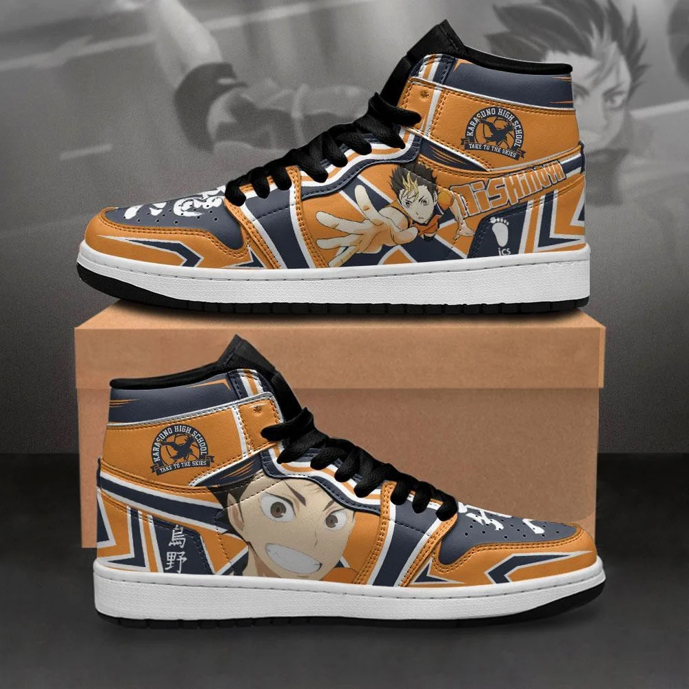 Kingofallstore - Karasuno Nishinoya Yuu Sneakers Haikyuu Anime Shoes MN10