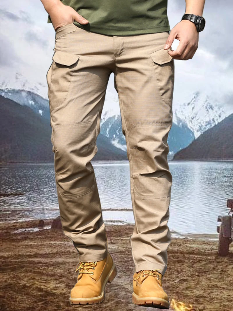 Men's Solid Color Casual Pants in  mildstyles