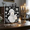 uk.everydayedeals DIY Pearl Painting With Frame - Handmade Self-Adhesive Pearls - Snowman(25*25cm)