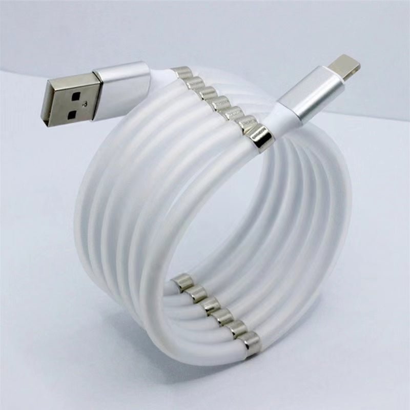 Magnetic Absorption Charging Cable 3A Fast Charge Data Cord