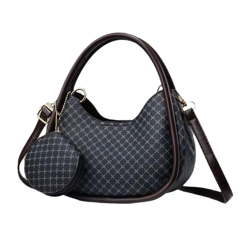 Women’s Medium Pu Leather Printing Vintage Style Classic Style Square Zipper Underarm Bag