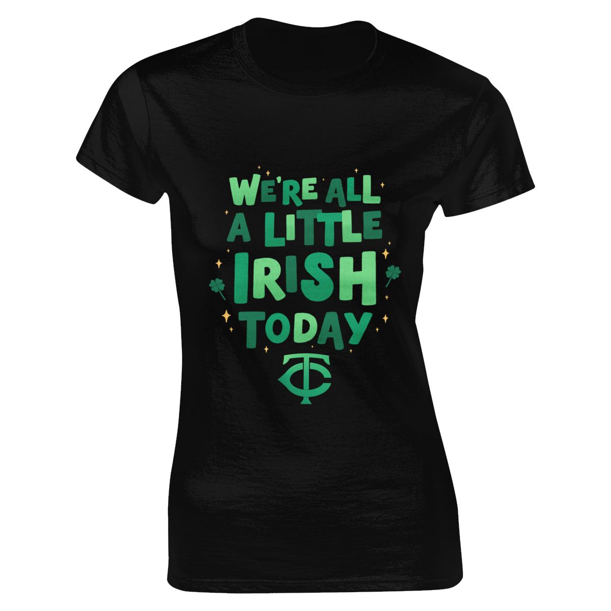 Minnesota Twins We're All A Little Irish Today Women's Soft Cotton T-Shirt
