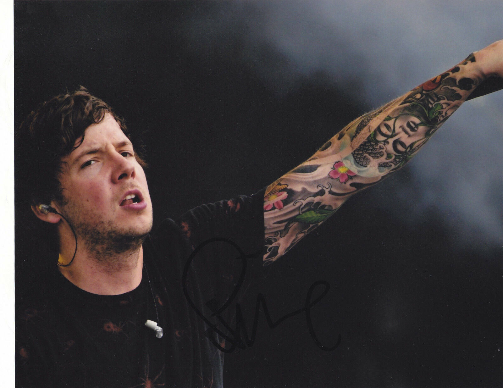 PIERRE BOUVIER SIGNED AUTOGRAPHED SIMPLE PLAN 8X10 Photo Poster painting