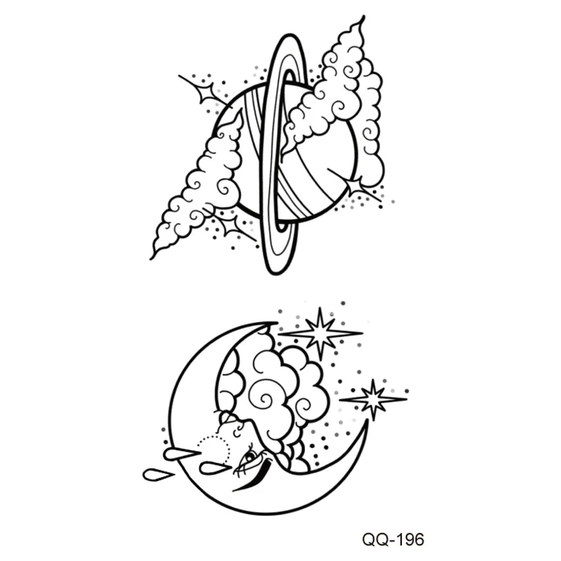 Sdrawing Rose Temporary Tattoo Sticker Flower Feather Elephant Body Clavicle Ankle Legs Arm Art Fake Tatto Party Bikini Tatoos