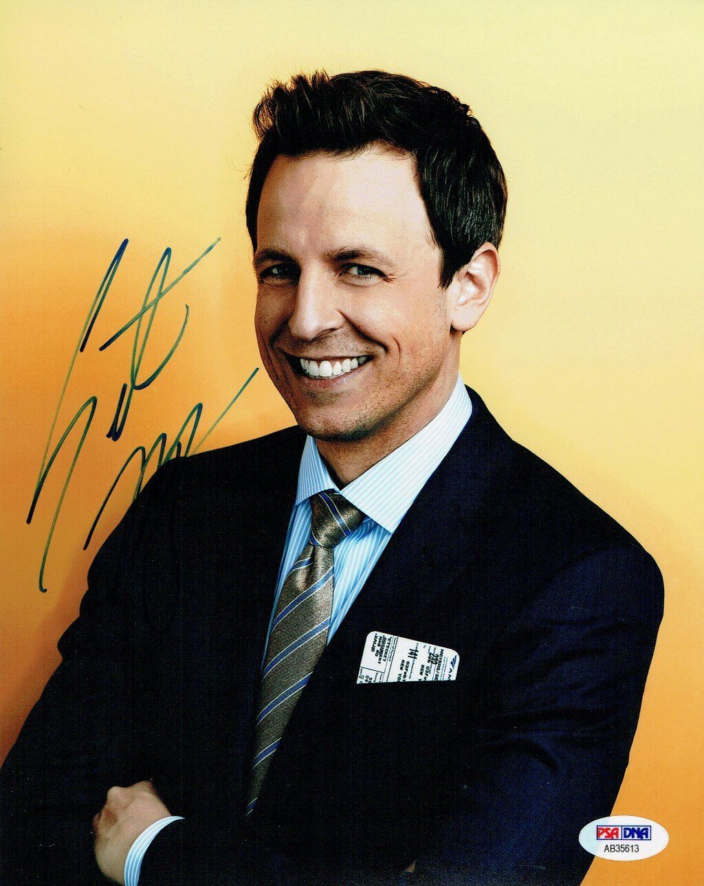 Seth Meyers Signed Authentic Autographed 8x10 Photo Poster painting PSA/DNA #AB35613