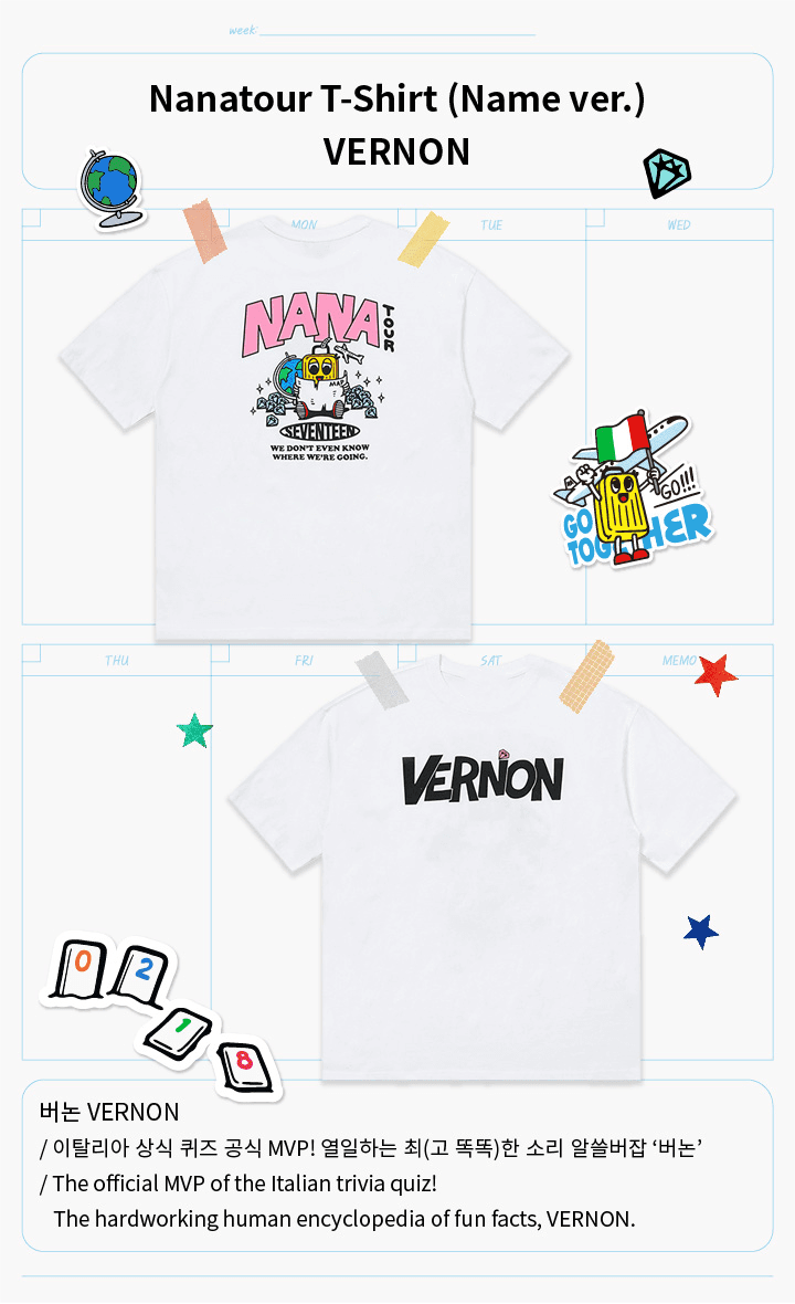 SEVENTEEN Nanatour T-Shirt (Name ver.) VERNON