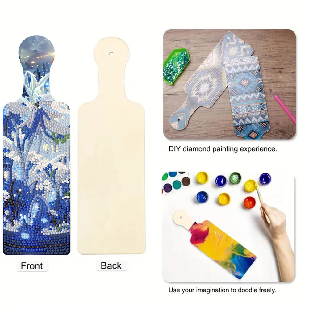 4Pcs Flowers Grasses 5D Diamond Painting Tray Art Craft for Home Kitchen Decor