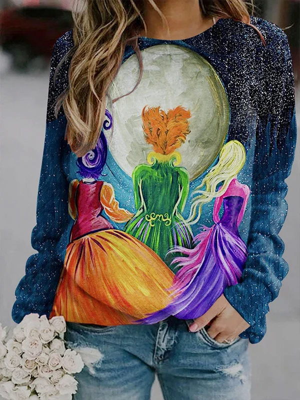 Starry Sky Midnight Printed Women's Sweatshirt