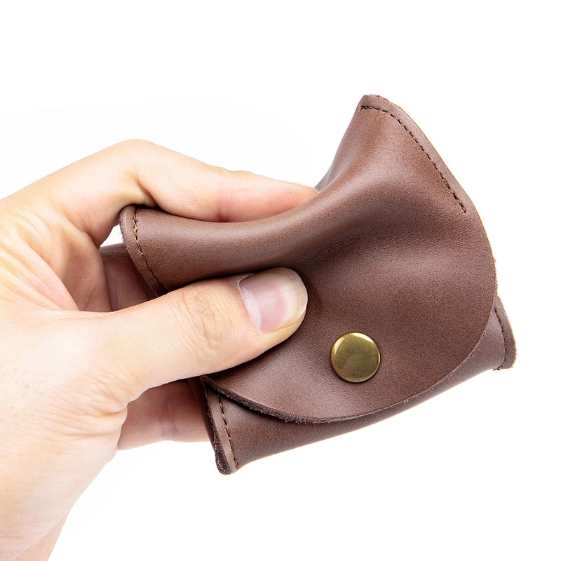 Japanese Genuine Leather Coin Bag Mini Earphone Bag Storage Bag Cowhide Small Money Bag Coin Purse