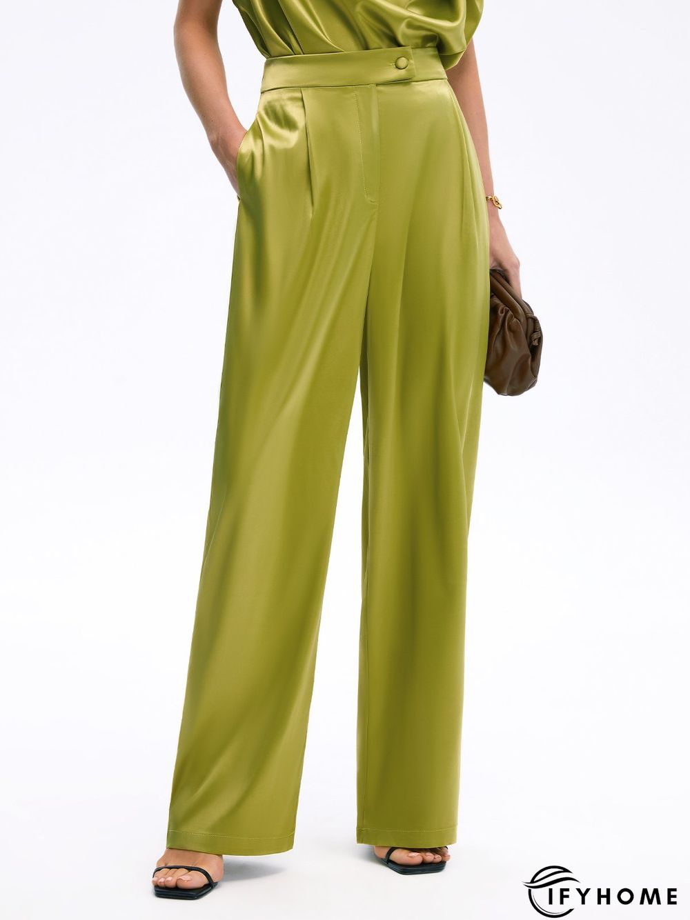 Summer Lightweight Zipper fly Straight Leg Elegant Pants | IFYHOME