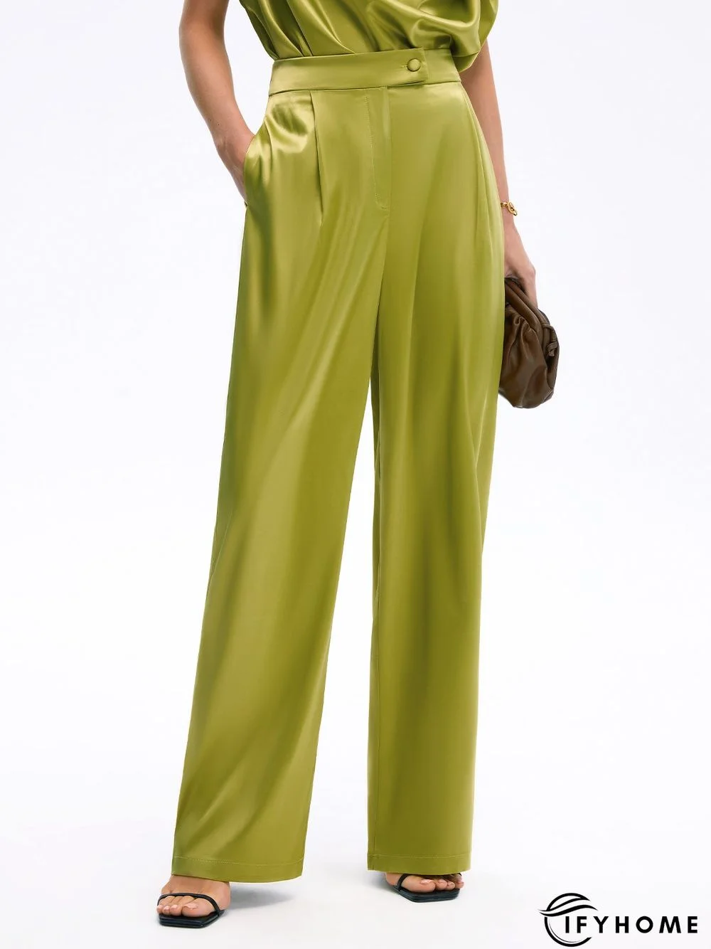 Summer Lightweight Zipper fly Straight Leg Elegant Pants | IFYHOME