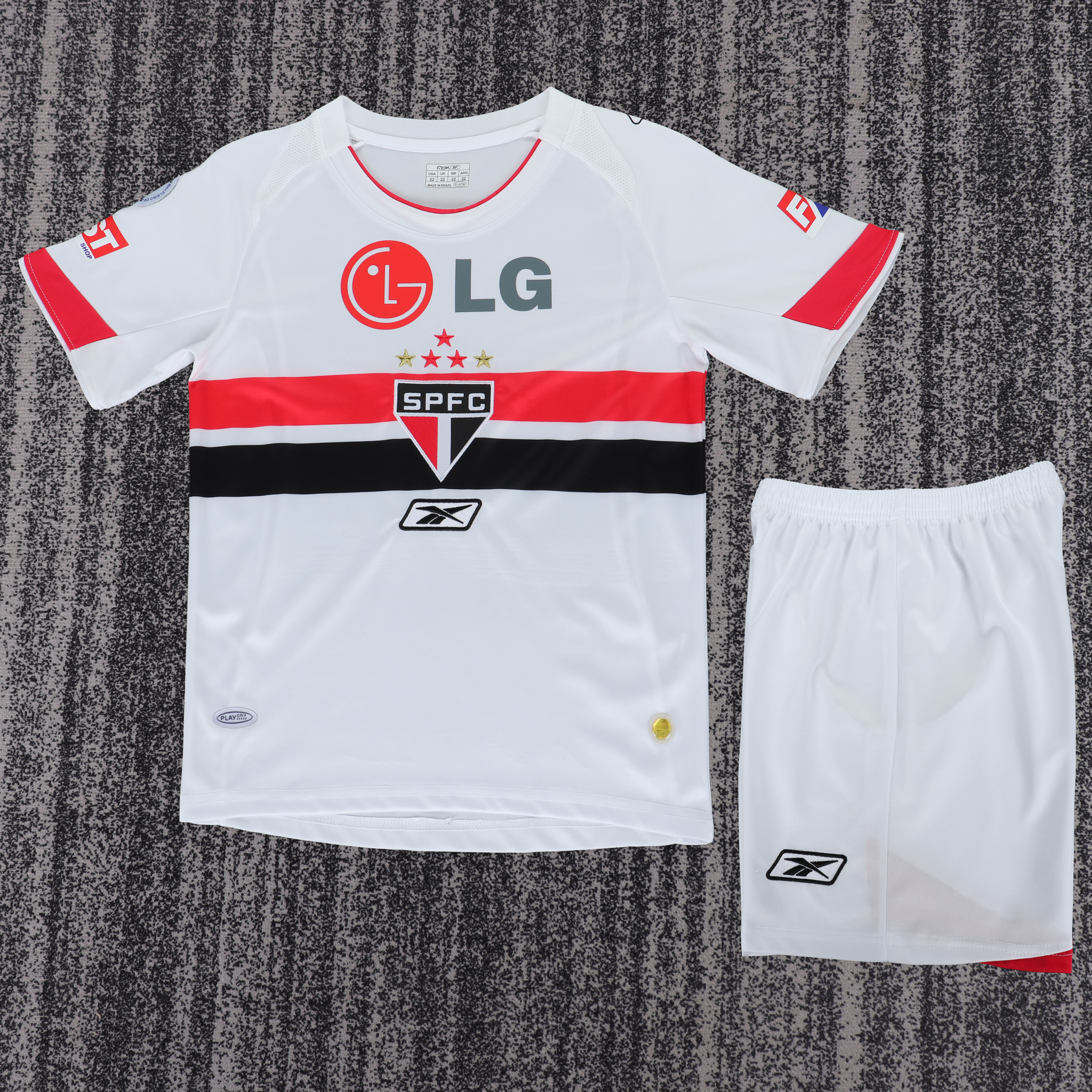 2007/2008 Kids Size Retro S&atilde;o Paulo Home Football Shirt