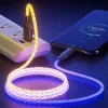 Purely Hand-Made Customized RGB Luminous Data Cable Adapted To Apple Car Fast Charging Cable 30Wmfi Charger Cable Atmosphere Light