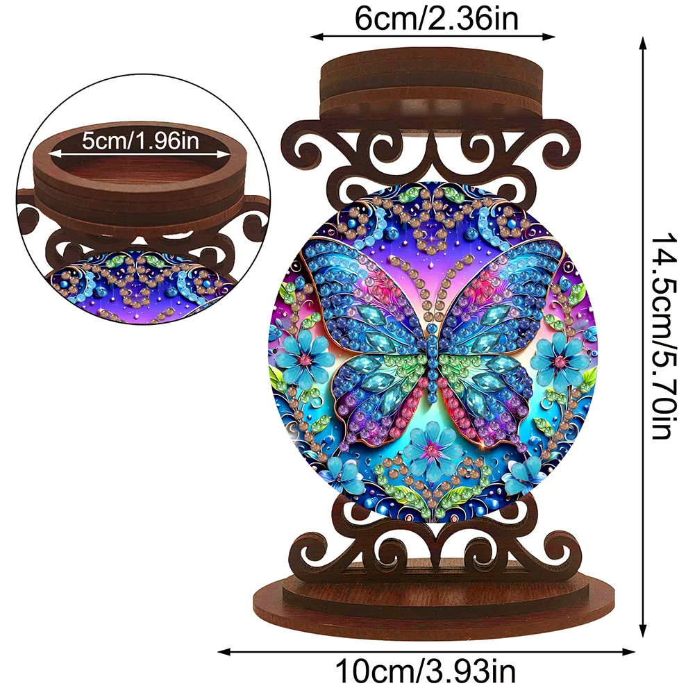 Butterfly Desktop Diamond Painting Candle Holder Aromatherapy Candle Holder