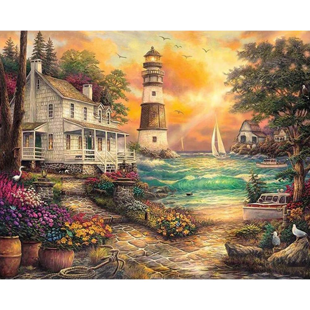 

40x50cm - Paint By Numbers Woodland Hut, 501 Original