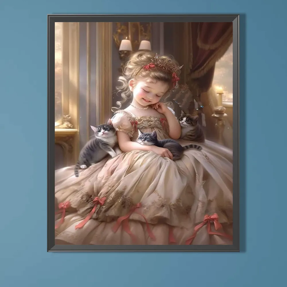 Full Round Diamond Painting 40*50cm - Sweet Girl