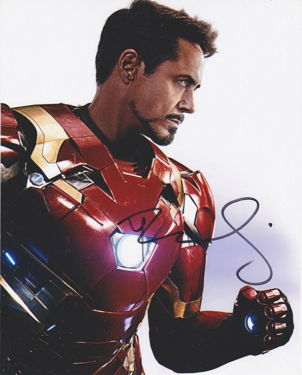 Signed Original Color Photo Poster painting of Robert Downey Jr of Avengers:Civil War